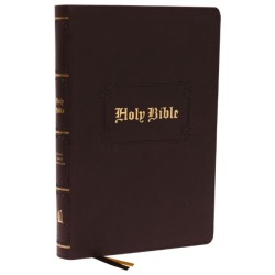 KJV Holy Bible: Large Print with 53,000 Center-Column Cross References, Brown Leathersoft, Red Letter, Comfort Print: King James Version: Holy Bible, King James Version