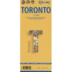 Toronto, Borch Map: Toronto City, The Beaches, Toronto Islands, Toronto & Region, Niagara Falls