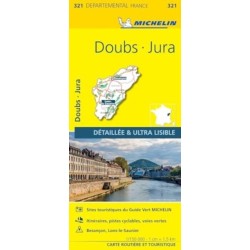 Doubs, Jura - Michelin Local Map 321: Map
