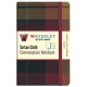 MacMillan Modern Black:: Waverley Genuine Tartan Cloth Commonplace Notebook (9cm x 14cm)