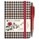 A Red, Red Rose Tartan Notebook (mini with pen) (Burns check tartan)