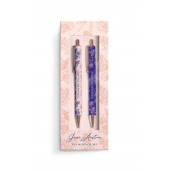Jane Austen: Floral Pencil and Pen Set