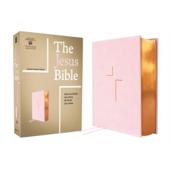 The Jesus Bible, ESV Edition, Leathersoft over Board, Pink