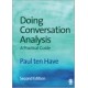 Doing Conversation Analysis