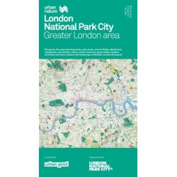 London National Park City: Greater London Area Urban Nature Map: Greater London area