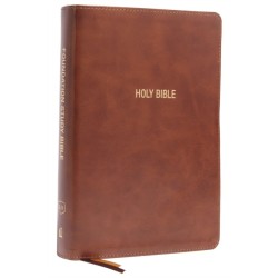 KJV, Foundation Study Bible, Large Print, Leathersoft, Brown, Red Letter, Comfort Print: Holy Bible, King James Version