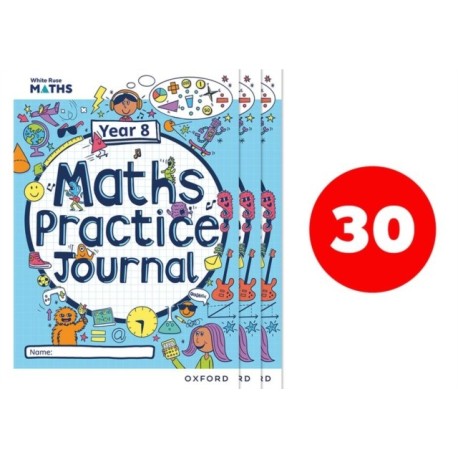 White Rose Maths Practice Journals Year 8 Workbooks: Pack of 30