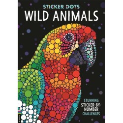 Sticker Dots: Wild Animals: Stunning Sticker by Numbers Challenges