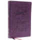 NKJV, Giant Print Center-Column Reference Bible, Verse Art Cover Collection, Leathersoft, Purple, Red Letter, Comfort Print: Holy Bible, New King James Version