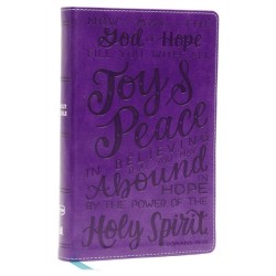 NKJV, Holy Bible for Kids, Verse Art Cover Collection, Leathersoft, Purple, Comfort Print: Holy Bible, New King James Version