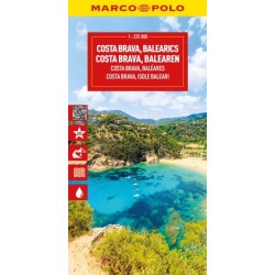 Costa Brava Marco Polo Map: Includes East Pyrenees, Andorra, Perpignan, Barcelona, Mallorca, Ibiza