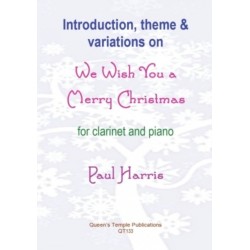 Introduction, Theme and Variations on We Wish You a Merry Christmas (Clarinet and Piano)