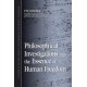 Philosophical Investigations into the Essence of Human Freedom
