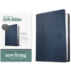 NLT Premium Gift Bible, Filament Enabled, Blue Cross