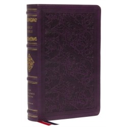 NKJV, Personal Size Reference Bible, Sovereign Collection, Leathersoft, Purple, Red Letter, Thumb Indexed, Comfort Print: Holy Bible, New King James Version