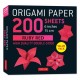 Origami Paper 200 sheets Ruby Red 6": Solid Red Double-Sided Origami Sheets with Instructions for 10 Projects