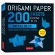 Origami Paper 200 sheets Royal Blue 6": Solid Royal Blue 200 double-sided origami sheets and folding instructions for 9 projects.