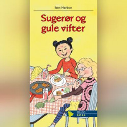 Sugerør og gule vifter: Rosa
