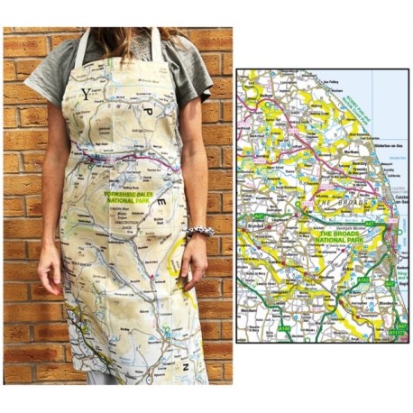 OS Map Adult Apron - The Broads