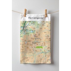 OS Map Tea-towel - Cairngorms National Park