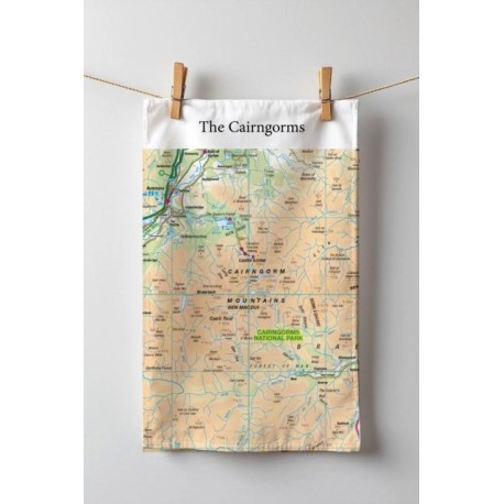 OS Map Tea-towel - Cairngorms National Park