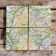 OS Map Ceramic Four Coaster Set - Dartmoor National Park