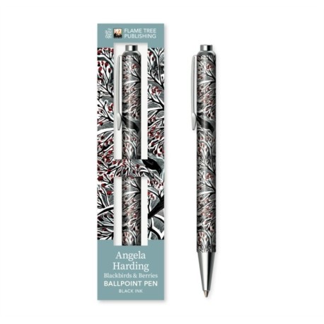 Angela Harding: Blackbirds and Berries Boxed Decorative Ballpoint Pen