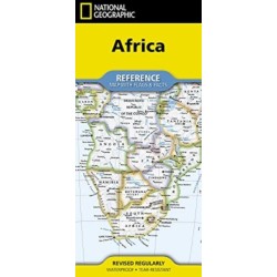 National Geographic Africa Map (Folded with Flags and Facts)