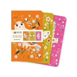 Bee Brown Set of 3 Mini Notebooks