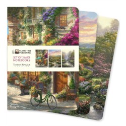 Thomas Kinkade Set of 3 Midi Notebooks