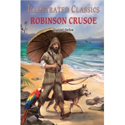 Illustrated Classics - Robinson Crusoe: English Novel With Review Questions