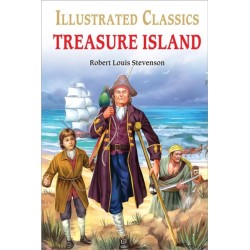 Treasure Island : llustrated Children Classic: English Novel With Review Questions