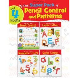 My First Super Boxset of Pencil Control and Patterns: Pack of 4 interactive activity books to practice Patterns, Numbers and Alphabet