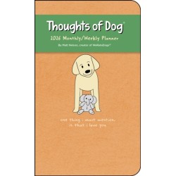 Thoughts of Dog 12-Month 2026 Weekly/Monthly Planner Calendar