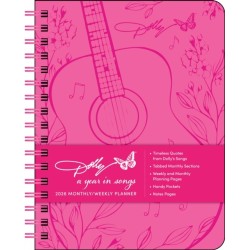 Dolly Parton A Year in Songs Deluxe Organizer 2026 Weekly Planner Calendar