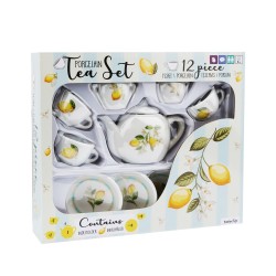 Porcelæn Tesæt - 12 dele - Citron Tema