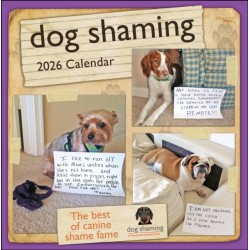 Dog Shaming 2026 Wall Calendar