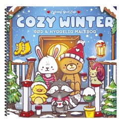 Malebog: Cozy Winter - DeLuxe - Cozy Coloring: luksusudgave med spiralryg og udtagelige illustrationer