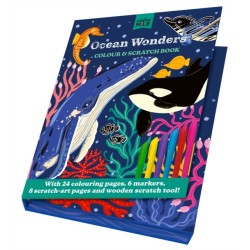 Ocean Wonders Colour and Scratch Book: Colour & Scratch Book