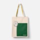 Bookaroo Tote Bag - Forest Green & Chartreuse