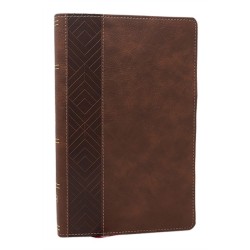 NKJV, Personal Size New Testament, Brown Leathersoft, Red Letter, Comfort Print