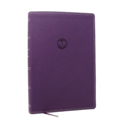 Enduring Word Study Bible: Pastoral Commentary from Every Chapter of the Bible (NKJV, Purple Leathersoft, Red Letter, Comfort Print, Thumb Indexed)