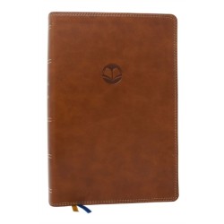 Enduring Word Study Bible: Pastoral Commentary from Every Chapter of the Bible (NKJV, Brown Leathersoft, Red Letter, Comfort Print)