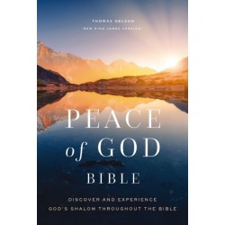 Peace of God Bible: Discover and Experience God's Shalom Throughout the Bible (NKJV, Softcover, Red Letter, Comfort Print)
