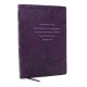 Peace of God Bible: Discover and Experience God's Shalom Throughout the Bible (NKJV, Purple Leathersoft, Red Letter, Comfort Print)