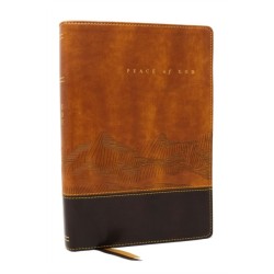 Peace of God Bible: Discover and Experience God's Shalom Throughout the Bible (NKJV, Brown Leathersoft, Red Letter, Comfort Print)