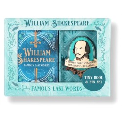 William Shakespeare Tiny Book and Pin Set
