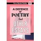 A Defence of Poetry and Other Essays