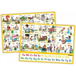 Jolly Phonics Letter Sound Wall Charts: In Precursive Letters (British English edition)