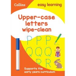 Upper Case Letters Age 3-5 Wipe Clean Activity Book: Ideal for Home Learning